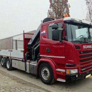 foto 6x2 Scania G 410 + Hiab