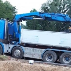 foto 8x4 Scania bordmatic +23m Hiab, +27m BASKET possible
