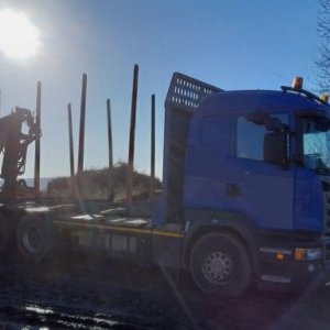 foto 6x4 forestry Scania+ Palfinger (68/48t at set)